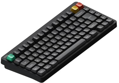 nuphy Node75 Wireless Mechanical Keyboard (UK Layout) | 75% Hot Swappable Custom Keyboard, 82 Keys Computer Gaming Keyboards, Supports Touch Gestures,Bluetooth/2.4GHz/USB-C