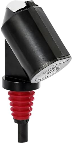 Gastro Profi Serienportionierer BieTal® Flaschenportionierer 21 ml (2,1 cl) schwarz – Professioneller Bar Portionierer für Spirituosen, tropffrei, Bar & Gastro Ausgießer für 0,7L-1,5L Flaschen