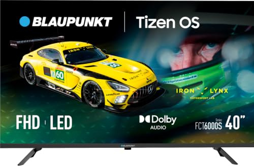 Blaupunkt BL-40FCT6000S Smart TV, 40 Zoll, Full HD, LED, Tizen, HDR, Dolby Audio, WLAN, Bluetooth, Netflix, YouTube, Schwarz