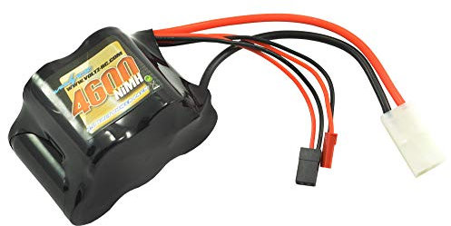 VOLTZ 4600Mah 6.0V Receiver Sub-C 1/5 Hump W/Bec/Jr Plug