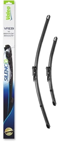 VALEO Silencio Escobilla - VF839 - Kit de Alto Rendimiento, Visibilidad Superior en Carretera, Fácil Instalación, Hojas Planas Originales de 650mm/380mm - Delanteras - Juego de 2 Escobillas - 577839