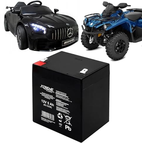 Xtreme 12V 5Ah AGM Gel Battery Deep Cycle Maintenance Free UPS Backup Power Unit