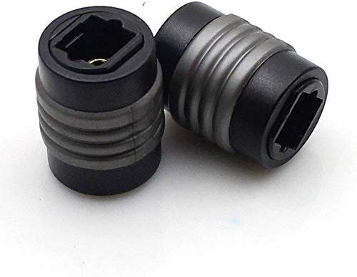 HTTX Female to Female Optical Toslink Digital Audio Extension Cable Coupler Connector Adapter, 2-Pack