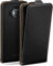 MoEx Magnetic Flip Case compatible with Microsoft Lumia 950 XL | 360° protection faux leather, Black