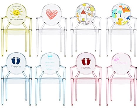 Kartell Lou Lou Ghost Sedia per Bambini, Rosa/Princess
