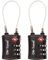 OW-Travel Candado cable TSA para maleta. Candado código de 3 dígitos antirrobo para equipaje, armario de almacenamiento, tienda Camping.TSA equipaje, combinación EE. UU., Accesorios viaje avión: