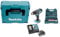Makita DHP 482 RF1J Perceuse-visseuse à percussion sans fil 18 V 62 Nm en coffret Makpac + batterie 3,0 Ah + chargeur + kit d'embouts et de forets 100 pièces