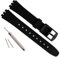 Bracelet de montre de rechange en caoutchouc de silicone étanche de 12 mm pour Swatch (Noir)