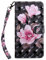 Custodia Wiko Harry 2 Flip Cover Antiurto Cellulare Custodia in PU Pelle Cuoio Case con Chiusura Magnetica e Cordino,Interno TPU Cover In Silicone,Portafoglio/Slots Scheda/Supporto di Stand(Magnolia)