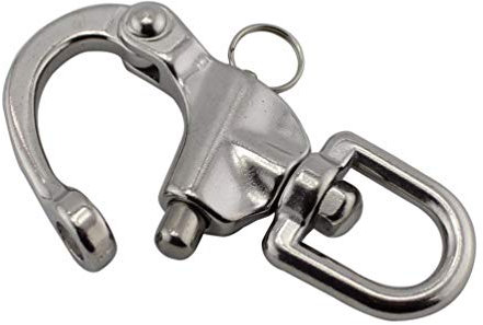 Moraphee Grillete Giratorio de Acero Inoxidable 316, 128mm 1pcs