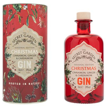 The Secret Garden Old Curiosity Christmas Flavoured Gin 50cl 39% ABV. Lovingly crafted Scottish gin, capturing the flavours of the season with Cinnamon and Cardamom create a great Christmas present.