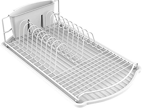 MSV Abtropfgestell Geschirrabtropfgestell, Abtropfgitter, Geschirr Abtropfkorb, Abtropfständer, Abtropfschale, Geschirrabtropfständer, Geschirrabtropfkorb, Farbe: Weiß matt