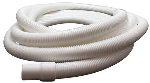 EDG by AQUALUX INTERNATIONAL - Tuyau Flottant Piscine Diamètre 38 mm Interieur avec 2 Embouts Fixes - Technologie Spiralée Haute Performance Anti Ecrasement - Longueur 15 m