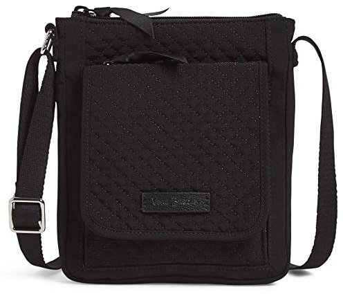 Vera Bradley Damen Mini-Hipster Polyester Umhängetasche, Schwarz