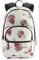 Vans Motivee 3-B Laptop-Rucksack, groß, Blumen-Design, Weiß