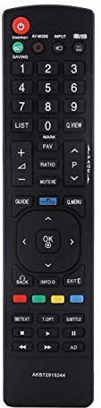 Mando a Distancia de TV, AKB72915244 Mando a Distancia con Teclado Innovador Universal, Reemplazo para LG Smart LCD LED TV, Ahorro de energía Ecológico, Negro