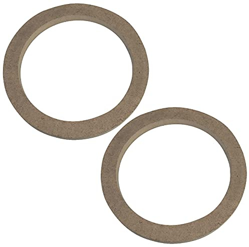 AERZETIX - C52053 - Satz von 2 Adaptern/halterungen/universelle lautsprecherringe Ø130mm - Ø150xØ118x12mm - abstandshalter/Ring aus MDF für Lautsprecher/Auto/Fahrzeug/beschallung