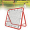YRHome Prellwand Kicker Fußball Rebound Netz 100cm Rot Standard Verschiedene Ballsportarten Sports beidseitiger Rückprall Faltbar Stahlrahmen