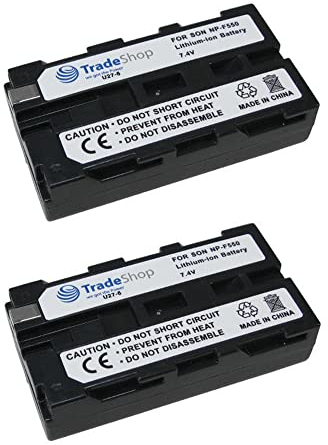 2X Trade-Shop Kamera Li-Ion Akku 2400mAh für Sony TRV9E TRV900 TRV900E TV900 TV900E VX1000 VX1000E VX2000 VX2000E VX2100 DCR-VX2100E HDR-AX2000 DCR-TR7