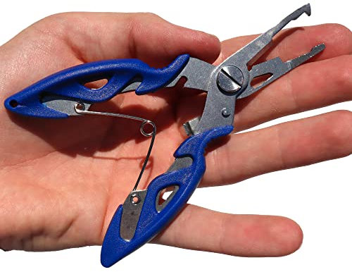 petite Pince de Pêche Carnassier Multifonction mer inox pêcheur Inoxydable Dégorgeoir Ciseaux