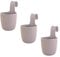 3 x Blumentopf zum Hängen, integriertes Drainagesystem, Farbe: Flieder, Ø 15 cm, Pflanztopf-Kübel, Hängetopf, widerstandsfähig, rund, wetterfest, Kunststoff