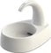 TRIXIE Fontaine à Eau incurvée pour Chats et Chiens, Distributeur d'eau Automatique, Bol d'eau pour Chat, Blanc