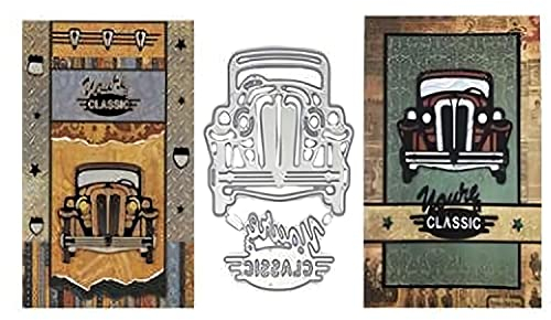Qoiseys Auto Metall Stanzschablone Die Stanzen Basteln Prägeschablone, Stanzungen für DIY Scrapbooking Fotoalbum Dekoratives Papier Basteln Prägeschablone