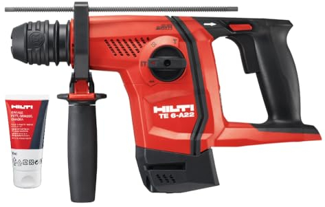 Hilti 2162910 Martillo perforador a batería TE 6-A22 (22V, Tareas de perforación con y sin percusión. Empuñadura en D, peso 3.7 kg. No incluye maletín ni batería) [liquidación]