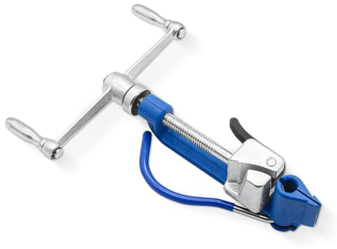 SenDeluz Tensor de fleje, Herramientas de bandas Herramienta de tensor de acero inoxidable Alicate de Flejado Manual Strapping Gear Bander de Paquetes de Bandas de Metal o Acero