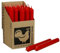 Stabkerzen 10 Stück Tafelkerzen durchgehend gefärbt Spitzkerzen für die Tisch-Deko zur Hochzeit Weihnachten & Party Farbe: Rot Höhe:18cm