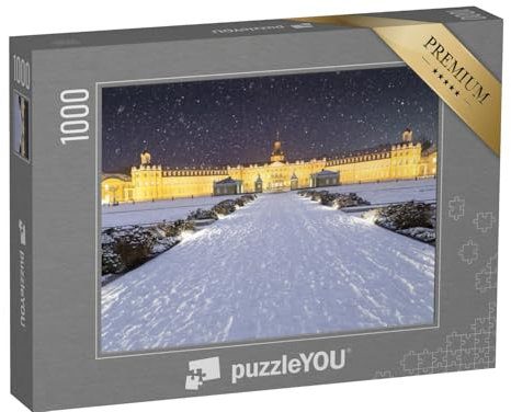 puzzleYOU: Puzzle 1000 Teile „Schneesturm in Karlsruhe“