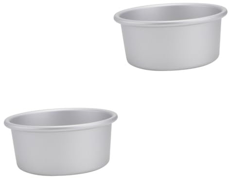 GRADENEVE 2stücke Runde Backform Aus Eloxiertem Aluminium Mit Abnehmbarem Boden Antihaftbeschichtung Für Kuchen Cheesecakes Und Desserts Silberfarben Leicht Zu Reinigen