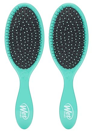 Wet Brush Original Entwirrer-Haarbürste, Amazon Exclusive Aqua, ultraweiche IntelliFlex-Borsten, entwirrende Haarbürste, gleitet durch Verfilzungen, alle Haartypen (nasses und trockenes Haar), Damen
