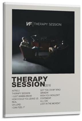 nshdahns NF – Therapie-Sitzungsposter, Wandkunst, Vintage-Kunst, Raumdekoration, ästhetisches Schlafzimmer-Poster für Schlafzimmer, 30 x 45 cm, Rahmenstil