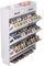 Schmaler Schuhschrank mit Türen, modern, freistehend, schmal, 3 Etagen, Schuhregal, versteckte Schuhaufbewahrung für den Eingangsbereich, ideales Schuhregal für kleine Räume (Größe: 85 x 24 x 127 cm)