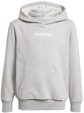 Adidas Unisex Kids Essentials Hoodie, medium Grey Heather/White, 11-12 Years