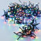 LED Lichterkette bunt mit 8 Leuchtfunktionen - 192 LED / 1,4 m - Weihnachts Beleuchtung Multicolor mit Timer Batterie betrieben - Advent Winter Garten Deko Licht für Innen und Außen (bunt)