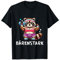 Gym Outfit mit witzigem Fitness Spruch-Waschbär Bärenstark T-Shirt