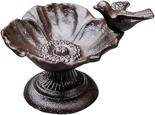 Candleholders Candle Holders Wrought Iron Candlestick Retro Cast Iron Desktop Fruit Tray Storage Tray Outdoor Garden Bird Food Tray Baskets