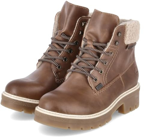 Rieker Y8118-22 Schnürstiefel Kunstleder Damen in braun