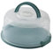 misppro Porta torte con coperchio e manico, rotondo, per il trasporto, diametro 24 cm
