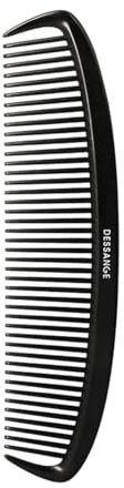 DESSANGE – Peigne démêloir antistatique – Peigne professionnel en fibres de carbone – Dents larges – Démêle sans casser – Collection Coiffage Expert