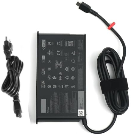 HSXIRQA 135W USB C Charger Compatible with Lenovo ThinkPad Z16 P16s P15s P14s E16 E15 E14 T16 Yoga/Slim Pro 9 7 6 7i 9i Book 9 ThinkBook 16 14 15 IdeaPad Slim/Pro 9 7 5 Legion 9 Laptop ADL135YSDC3A