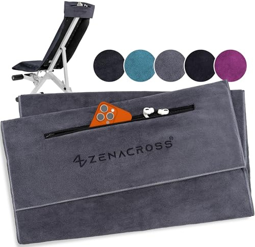 ZENACROSS Fitness Handtuch Mikrofaser 120x50 - Gymhandtuch - Sporthandtuch