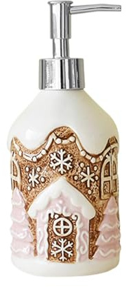 Fizepgo Christmas Liquid Soap Pump - Soap Dispenser For Bathroom & Kitchen Celebrations