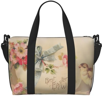 Crossbody-Reisetasche mit Aufschrift Best Easter Wishes, bedruckt, geeignet für kurze Reisen und Fitness-Workouts