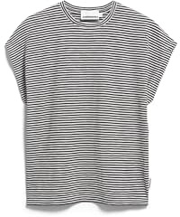 ARMEDANGELS Damen T-Shirt aus Bio-Baumwolle SLUB Jersey Stripe Loose Fit