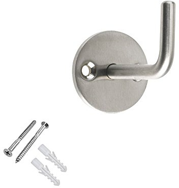 ZAS74SS Circular Single Robe Hook Satin Stainless Steel from The Door Handle Store