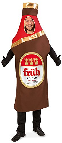KarnevalsTeufel.de Kostüm Bierflasche Früh Kölsch, Flaschenkostüm für Erwachsene
