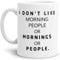 Tasse mit Spruch Morning People - Kaffeetasse/Mug/Cup - Qualität Made in Germany